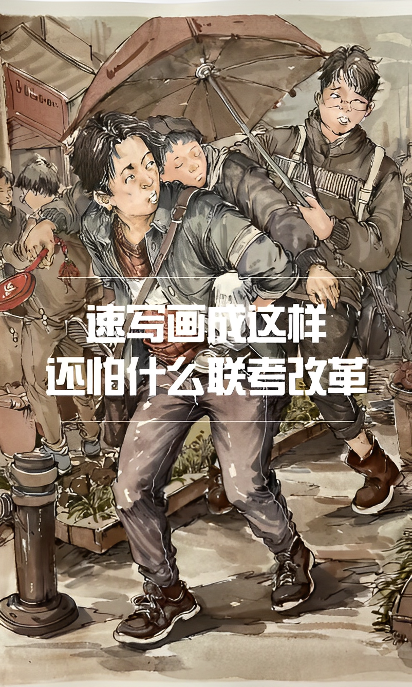 速寫畫成這樣,還怕什么聯(lián)考改革?